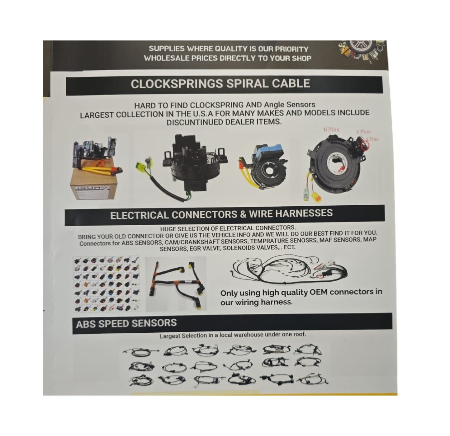 Clockspring Spiral Cable Fits Nissan NV200 Compact cargo Versa