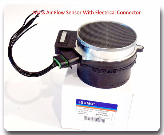 Mass Air Flow Meter w/ Connector For Cadillac Chevrolet GMC Hummer Isuzu Pontiac